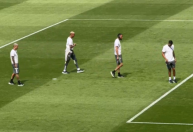 Atlético-MG: jogadores fazem "ritual" no campo do Monumental na véspera da final