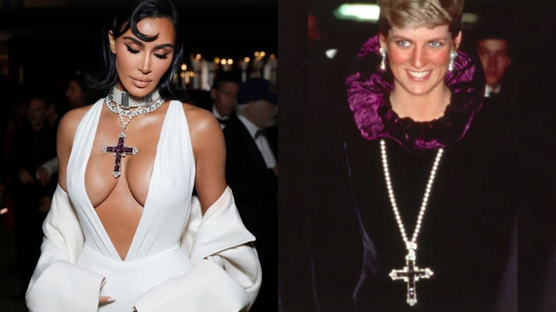 kim kardashian crucifixo princesa diana