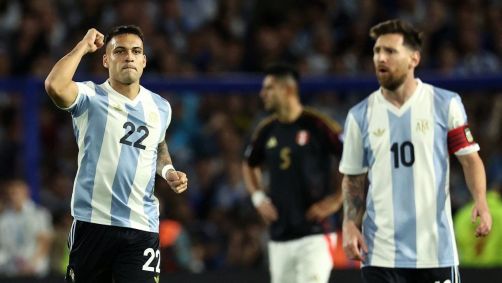 Lautaro fez golaço que garantiu vitória da Argentina contra o Peru