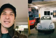 Leandro Lima recupera fusca após roubo: "Foi uma saga"