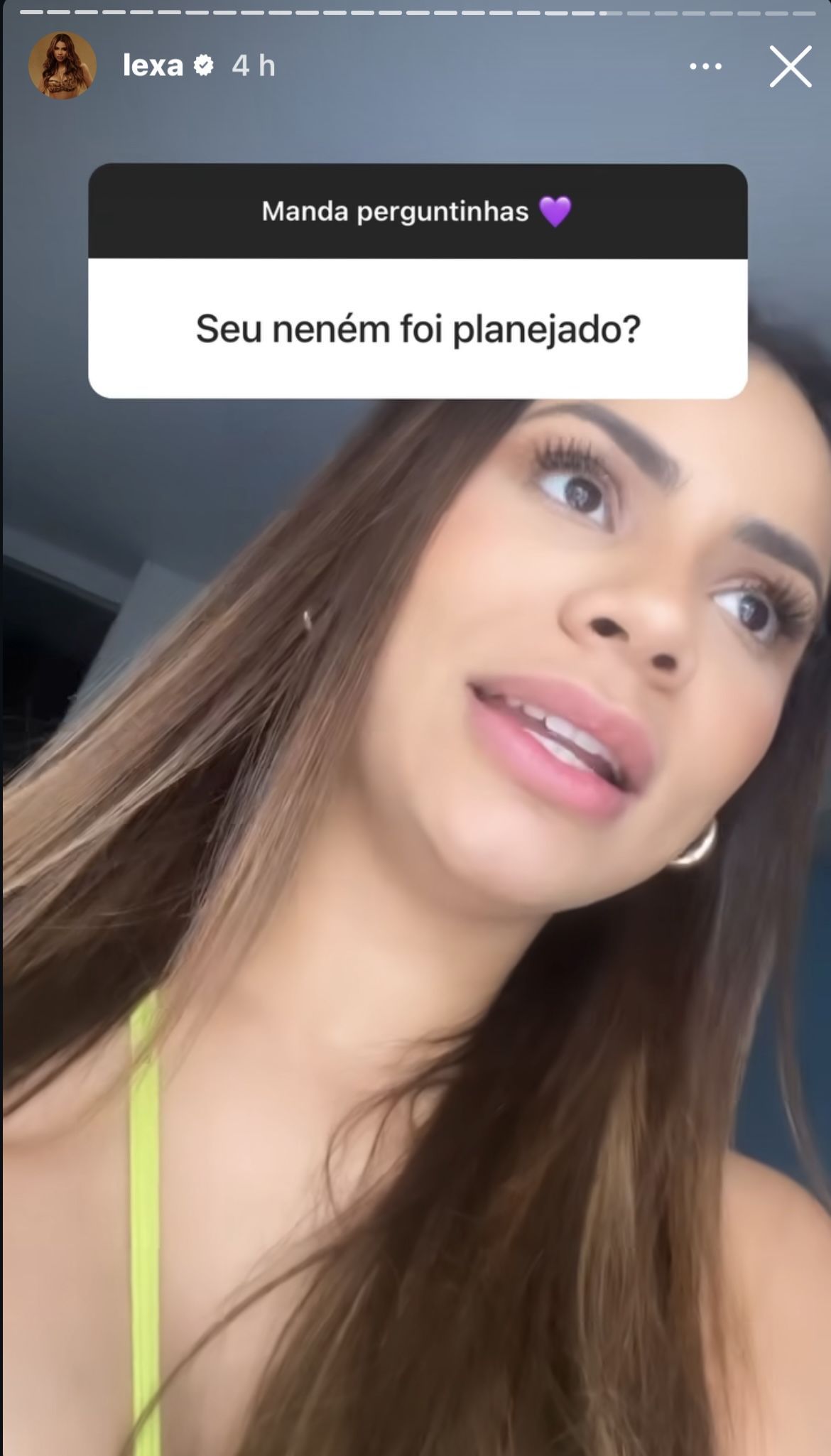 Lexa contou que engravidou em seu primeiro mês de tentativas • Instagram/Lexa