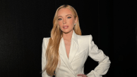 Lindsay Lohan usa looks inspirados em suas personagens de "Operação Cupido"