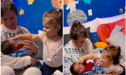 Mãe de Viih Tube mostra Lua fazendo carinho em Ravi: "Vovó ama demais"