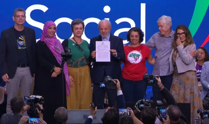 Presidente Lula recebe documento final do G20 Social