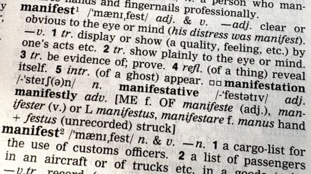 manifest