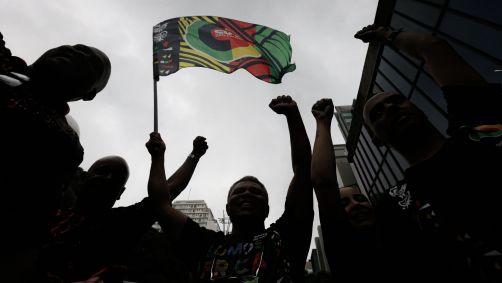 Manifestação do Dia da Consciência Negra em São Paulo