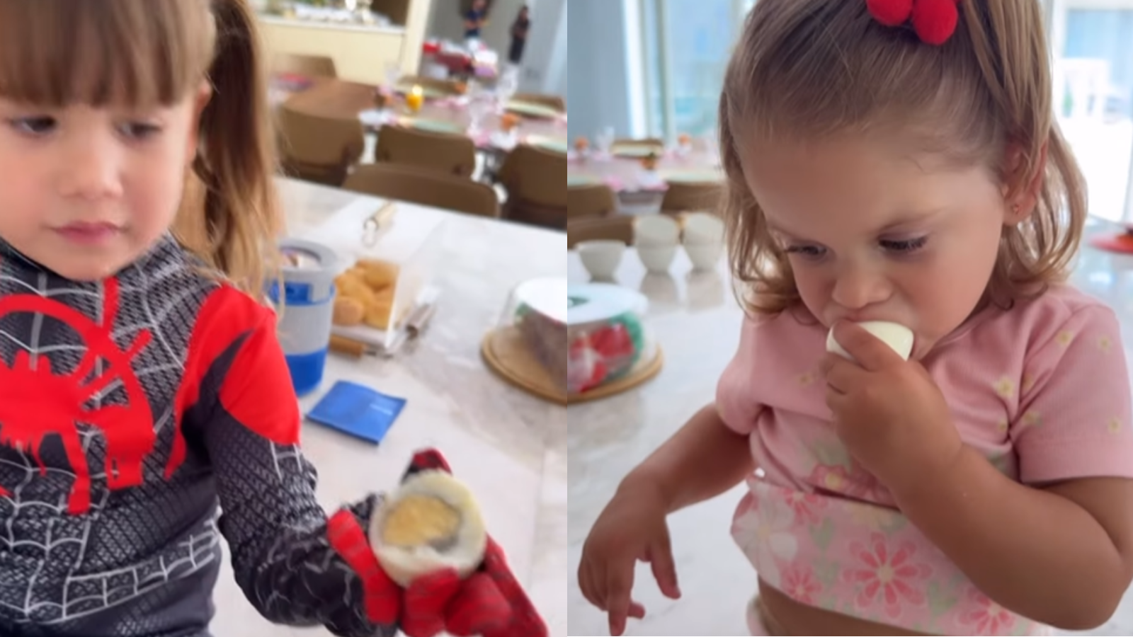 Desde que seu terceiro filho nasceu, José Leonardo, ela está passando por restrições alimentares
