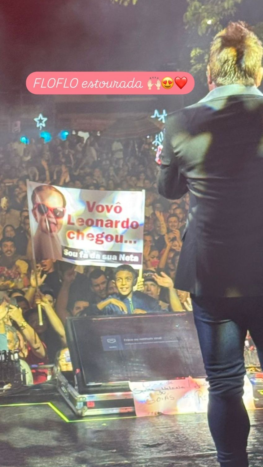 Maria Flor foi homenageada em show do avô • Instagram/Poliana Rocha
