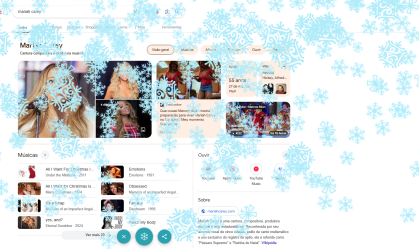Mariah Carey ganhou um Doodle especial de Natal do Google para chamar de seu