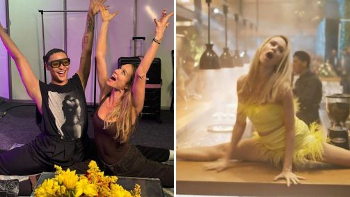 Mariana Ximenes e Pabllo Vittar fazem espacate juntas