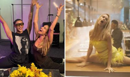 Mariana Ximenes e Pabllo Vittar fazem espacate juntas