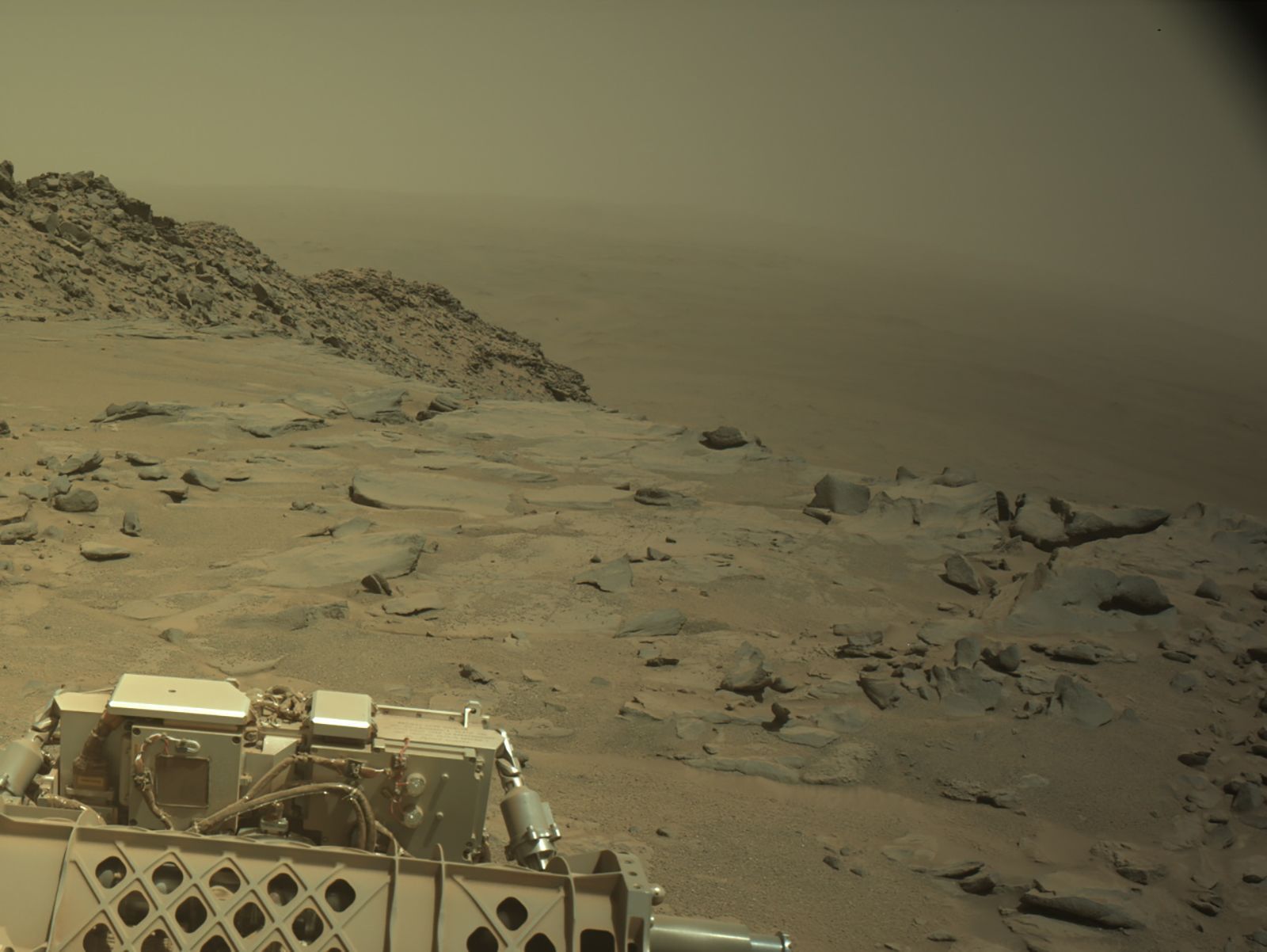 Registro do rover Perseverance da Nasa na superfície marciana em 19 de novembro • Nasa/JPL-Caltech via CNN Newsource