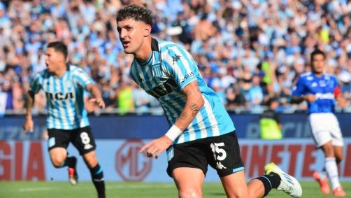 Martirena com a camisa do Racing
