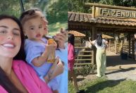 Bruna Biancardi mostra dia de lazer com irmã e a filha Mavie