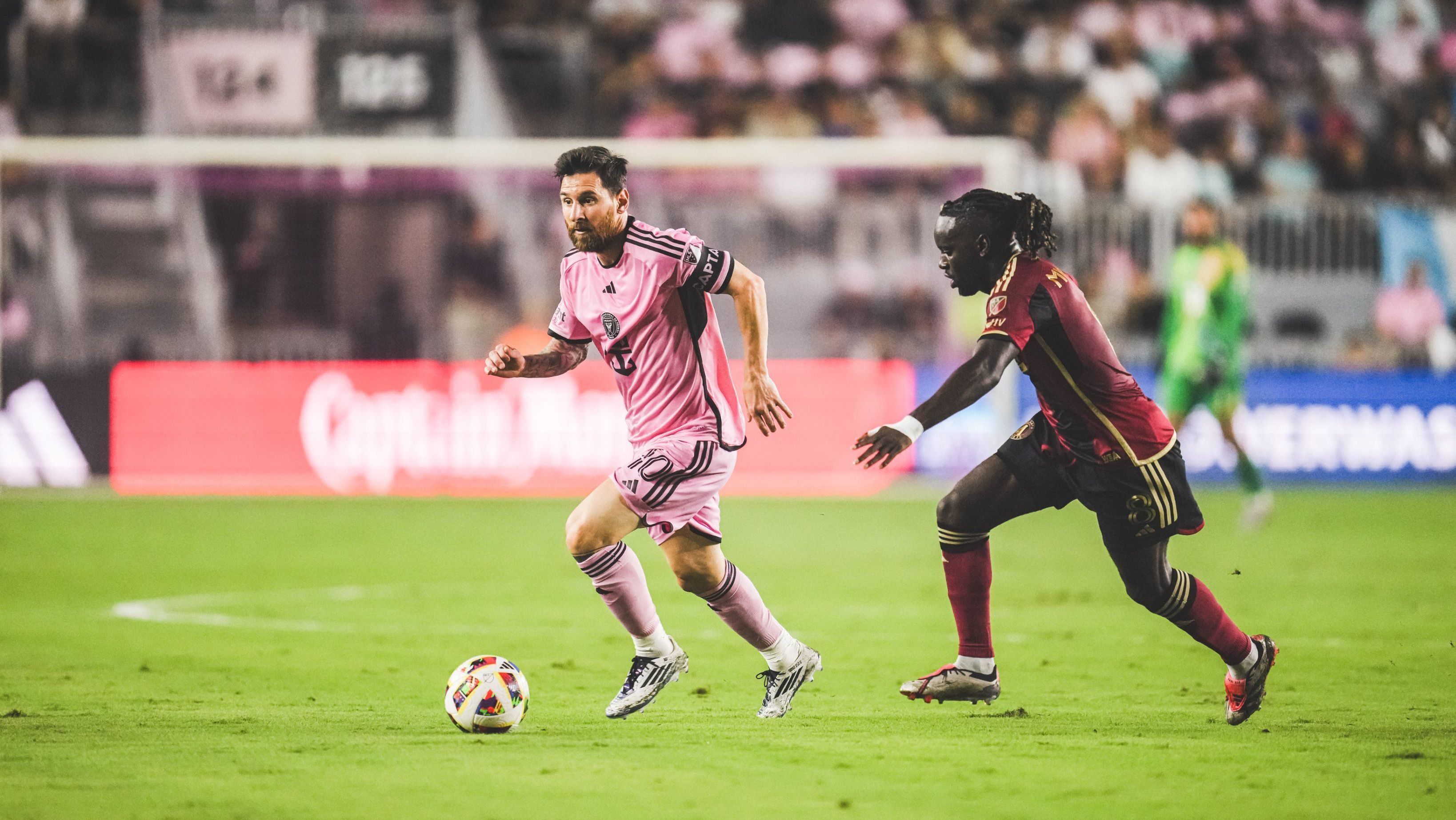 Messi durante derrota do Inter Miami por 3 a 2 contra o Atlanta United pelas quartas de final da MLS