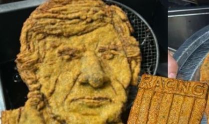 Restaurante da Argentina faz bife à milanesa com rosto de técnico do Racing