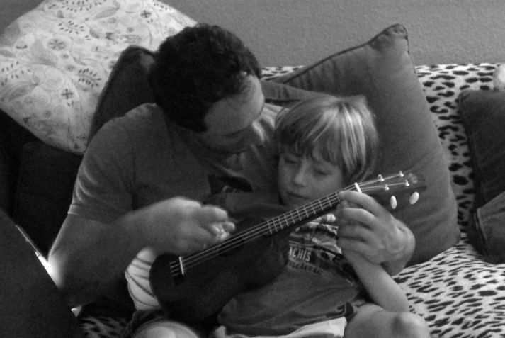 Alysson Muotri e filho, Ivan, que hoje tem 18 anos •