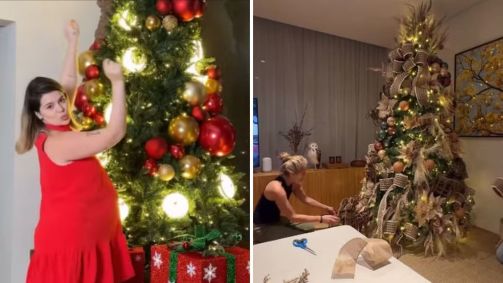Famosos mostram decoração natalina nas redes sociais