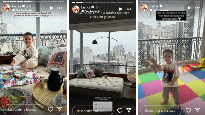 Em suas redes sociais, Bianca mostrou detalhes de seu novo apartamento • Instagram/Bianca