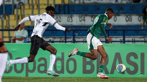 Lance de Palmeiras x Ceará no jogo de ida da semifinal da Copa do Brasil Sub-20