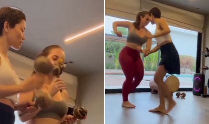 Paolla Oliveira, rainha da Grande Rio, faz aulas de carimbó para o Carnaval