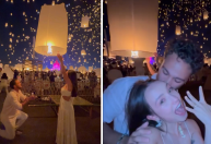 Na Tailândia, Larissa Manoela é pedida novamente em casamento; veja