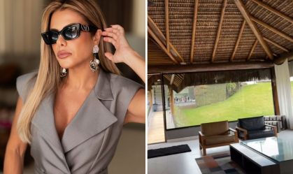 Poliana Rocha mostra área de lazer na mansão luxuosa de Virginia e Zé Felipe