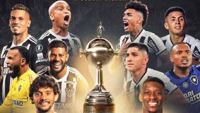 Pôster da Conmebol para a final da Libertadores entre Atlético-MG e Botafogo