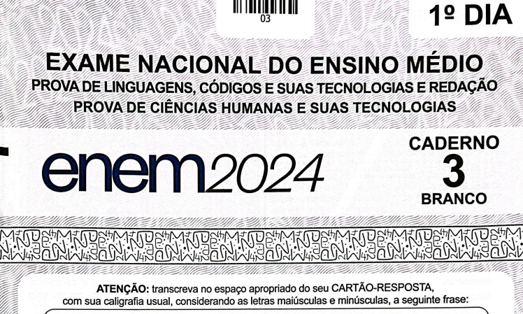 prova branca enem