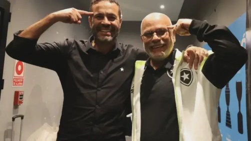 Artur Jorge e o psicólogo do Botafogo, Paulo Ribeiro
