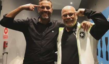 Artur Jorge e o psicólogo do Botafogo, Paulo Ribeiro