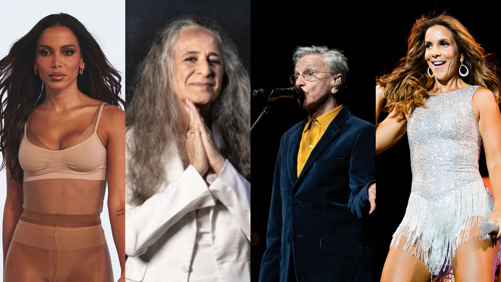 Réveillon de Copacabana terá Anitta, Caetano Veloso, Maria Bethânia e Ivete Sangalo