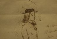 Desenho do poeta francês Rimbaud feito por seu amante Verlaine vai a leilão