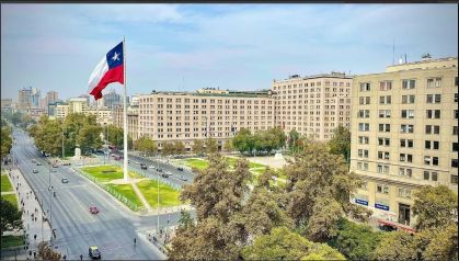 Vista de Santiago, capital do Chile