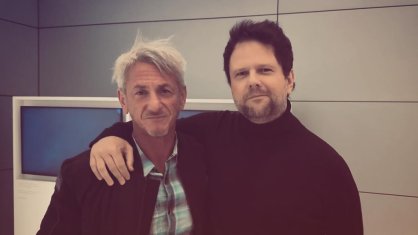 Sean Penn e Selton Mello em publicação do Instagram