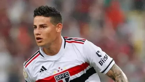 James Rodríguez defendeu o São Paulo em 2023