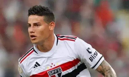 James Rodríguez defendeu o São Paulo em 2023