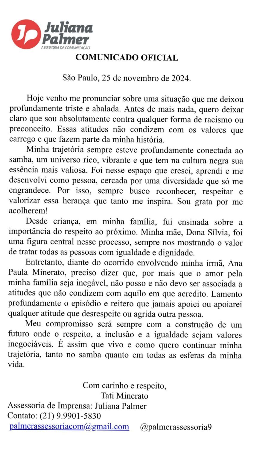 • Instagram/Tati Minerato