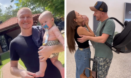 Teo Teló raspa a cabeça e Gabi Luthai mostra "susto" do filho; assista