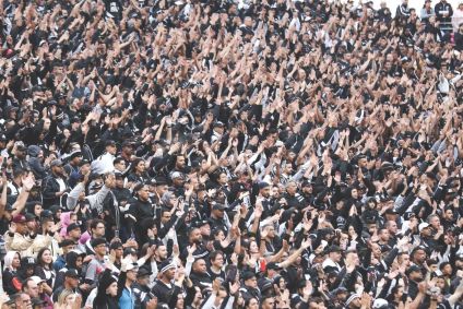 Torcida do Corinthians no clássico contra o Palmeiras