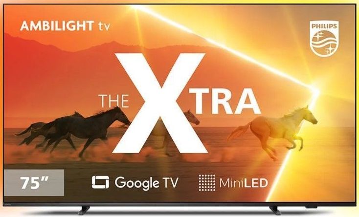 Philips THE XTRA THE XTRA Mini LED TV Série 9118. • Créditos: Philips.