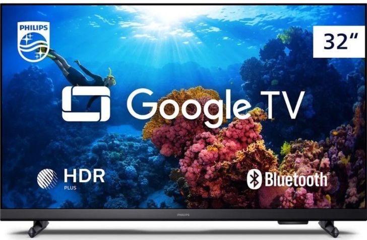 Philips Google TV HD HDR Série 6918. • Créditos: Philips.