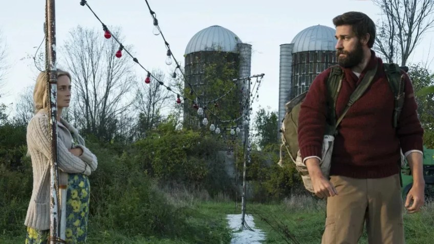 Emily Blunt e John Krasinski em "Um Lugar Silencioso" (2018) • Divulgação