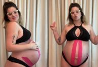 Viih Tube mostra mudanças no corpo na reta final da gravidez