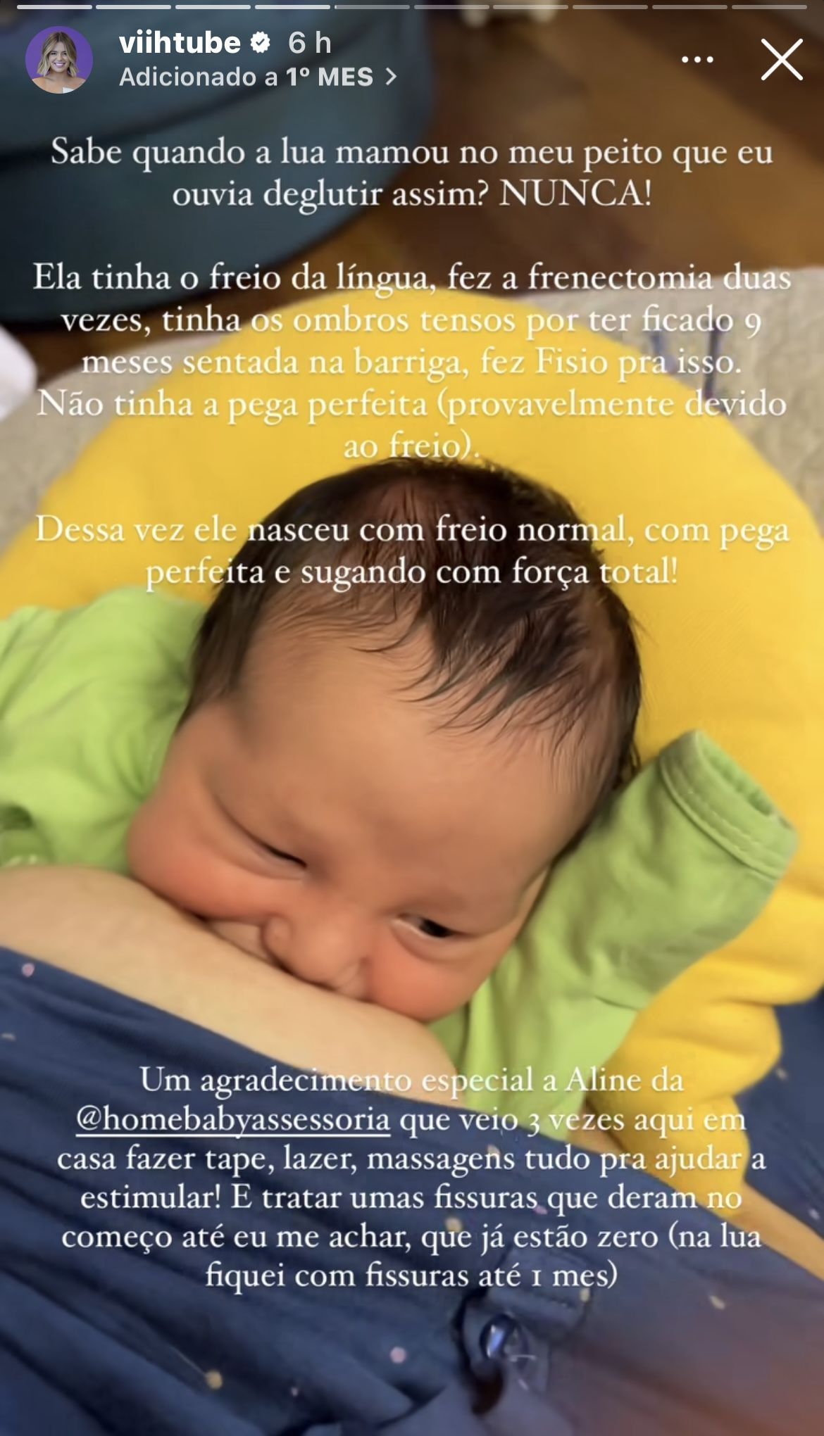 Viih Tube detalhou diferença entre amamentação de Lua e Ravi • Instagram/Viih Tube
