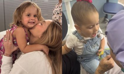 Virginia Fonseca mostra consulta de Maria Flor no dentista: "Fofurinha"