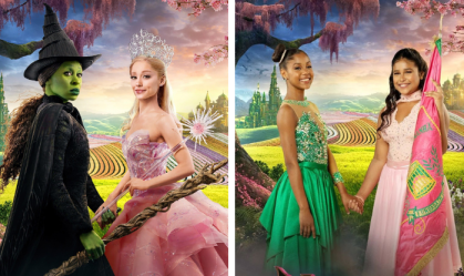 "Wicked": também verde e rosa, escola de samba Mangueira recria pôster do filme