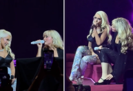 Christina Aguilera participa do show de Sabrina Carpenter nos EUA; veja
