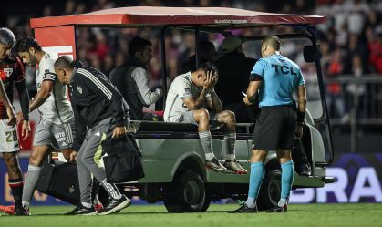 Zaracho saiu chorando do campo do Morumbis