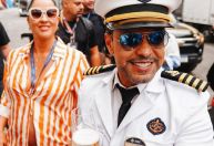 Zezé di Camargo comemora cruzeiro, e Graciele mostra barrigão de 7 meses